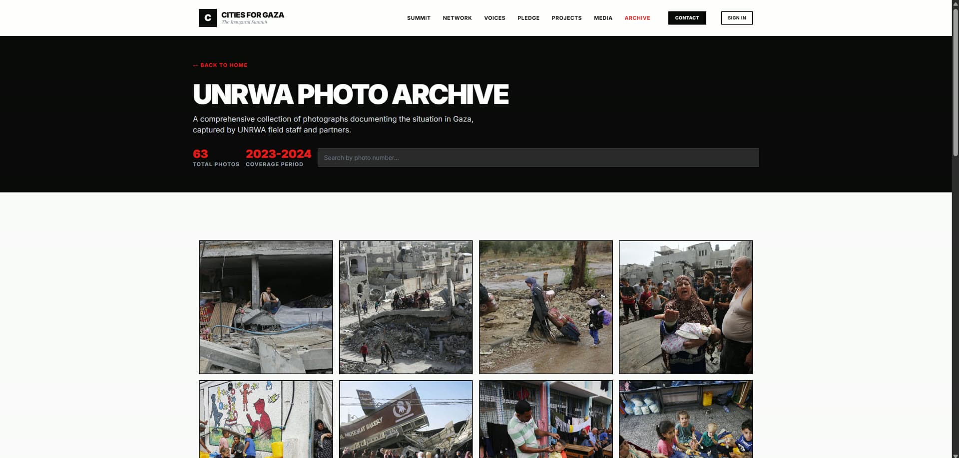 آرشیو عکس آنروا در پروژه همه شهرها برای غزه (All Cities for Gaza) — UNRWA Photo Archive